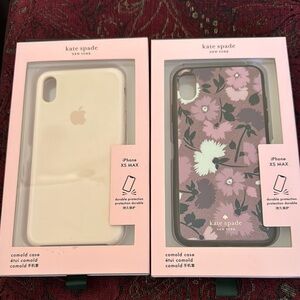 Kate Spade iPhone XS Max Floral and Cream Cases